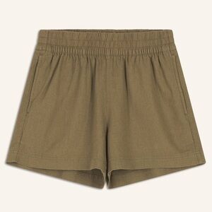 Old Navy High-Waisted Linen-Blend Pull-On 4-Pocket Shorts: Kombu, Size XL, 3.5in